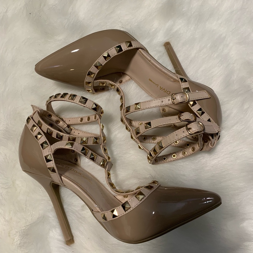 Rock studded heels